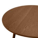 Dining table Sedria mdf in walnut color D120x75cm - Image 3