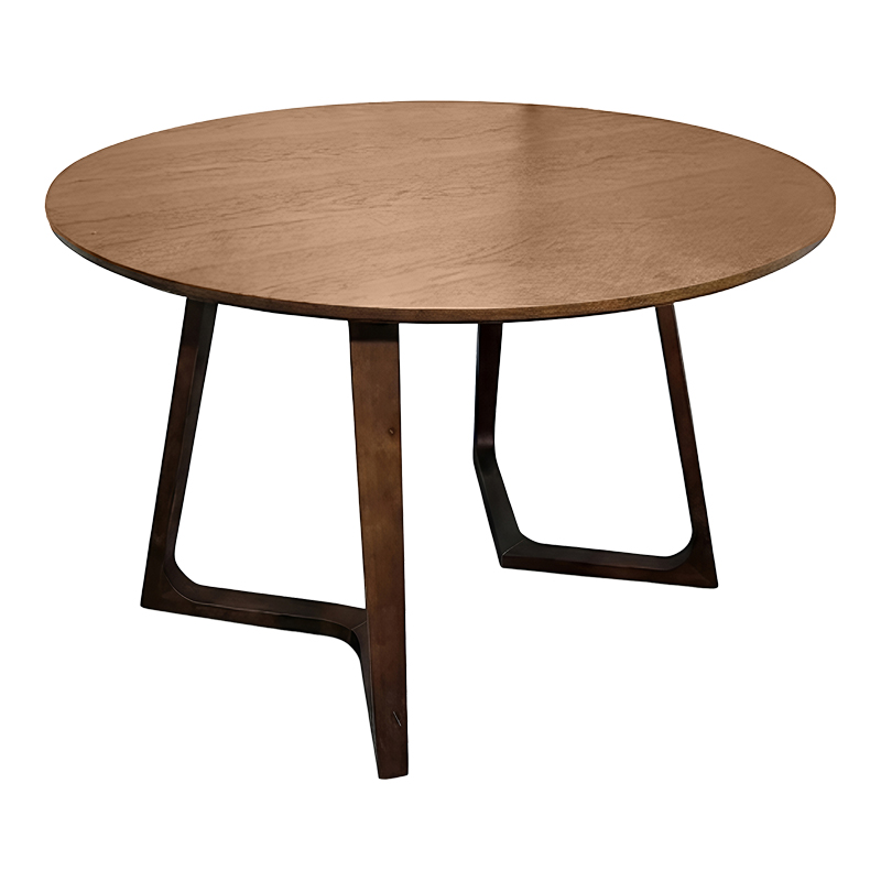 072-000175 Dining table Sedria mdf in walnut color D120x75cm - Image 1