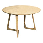 Dining table Sedria mdf in natural color D120x75cm