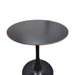 Dining table Balou I sintered stone in marble black color D70x74cm - Image 2