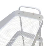 3-tier trolley Nedea white metal 41x30x77cm - Image 3