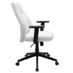 Manager office chair Benno with PU in white colour - Слика 3