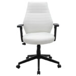 Manager office chair Benno with PU in white colour - Слика 4