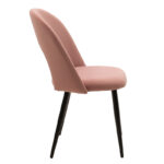 Chair Jonah velvet pink-black legs - Image 3