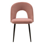Chair Jonah velvet pink-black legs - Image 4