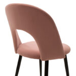 Chair Jonah velvet pink-black legs - Image 6