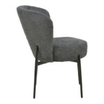Chair Houlian athracite fabric-black metal leg 46x66x89cm - Image 3