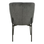 Chair Houlian athracite fabric-black metal leg 46x66x89cm - Image 5