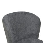 Chair Houlian athracite fabric-black metal leg 46x66x89cm - Image 6