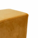 Pyra stool golden velvet - golden metal 39x39x41cm - Image 3