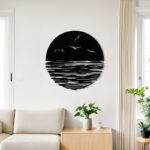 Wall deco Seline black metal D40x0.15cm - Image 2