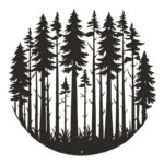 Wall deco Foren black metal D50x0.15cm