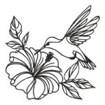 Wall deco Folou black metal 60x0.15x60cm