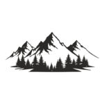 Wall deco Onfia black metal 70x0.15x30cm