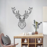 Wall deco Stagio black metal 40x0.15x40cm - Image 2