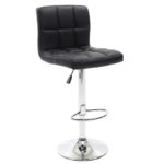 Bar stool Remina folding black pu-metal chrome 45x53x112cm
