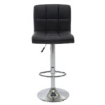 Bar stool Remina folding black pu-metal chrome 45x53x112cm - Image 4