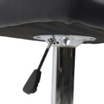 Bar stool Remina folding black pu-metal chrome 45x53x112cm - Image 5