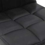 Bar stool Remina folding black pu-metal chrome 45x53x112cm - Image 6