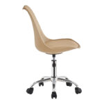Office chair Gaston II pp-pu cappuccino 48x57x77-90cm - Image 3
