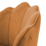 Bar stool Nataly velvet tile-metal golden - Image 5