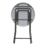 Event catering bar table folding white D81x110cm - Image 2