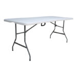 Folding-Suitcase catering-conference table Nedio white 180x70x74cm