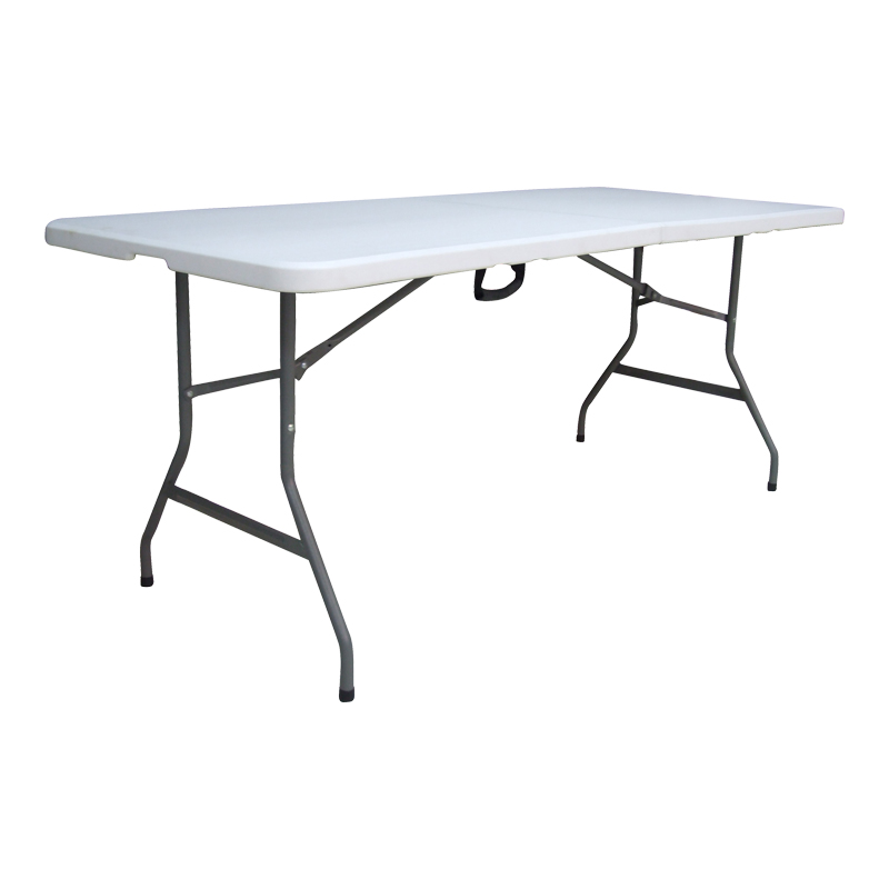 142-000024 Folding-Suitcase catering-conference table Nedio white 180x70x74cm - Image 1