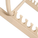 Professional chaise longue Corte beech aluminum champagne textilene fabric - Image 3