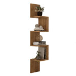 Wall shelf Belinda in sonoma color 22x22x117.2cm