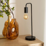 Table lamp Klio black metal 15x12.5x45cm - Слика 2