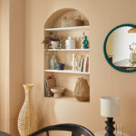 Decorative bowl Lorvion ceramic beige D22x14cm - Image 3