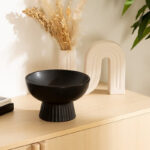 Decorative bowl Lorvion ceramic black D22x14cm - Слика 2