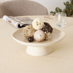 Decorative bowl Orezan ceramic beige D28x10cm - Image 2