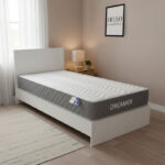Bed with mattress Athos-Dreamer white 90x190cm