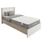 Bed with mattress Athos-Dreamer sonoma-white 90x190cm - Image 2