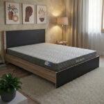 Bed with mattress Athos-Dreamer sonoma-anthracite 160x200cm