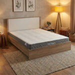 Bed with mattress Athos-Dreamer sonoma-white 160x200cm