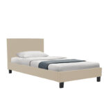 Bed with mattress Nevil-Dreamer fabric beige-black legs 90x190cm - Слика 2