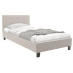 Bed with mattress Mago-Dreamer ecru fabric 100x200cm - Слика 2