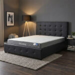Bed with mattress and storage space Roi-Dreamer pu black 160x200cm