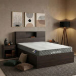 Bed with mattress Olympus-Dreamer wenge 120x200cm