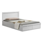 Bed with mattress and drawer Olympus-Dreamer white 120x200cm - Image 2