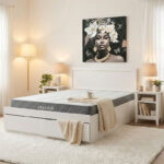 Bed with mattress and drawer Olympus-Dreamer white 160x200cm
