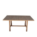 Malibu dining table 9 pcs solid acacia wood 180x90x75cm - Image 6