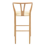 Bar stool Sandra wood-rope natural - Слика 5