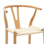 Bar stool Sandra wood-rope natural - Слика 6