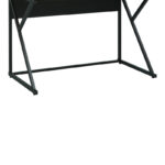 Spaco work desk in natural shade - black metal legs 123x61.5x100.5cm - Image 3
