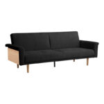 Sofa-bed Flexo anthracite fabric 220x84.5x82cm - Image 2