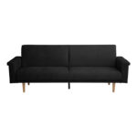 Sofa-bed Flexo anthracite fabric 220x84.5x82cm - Image 5
